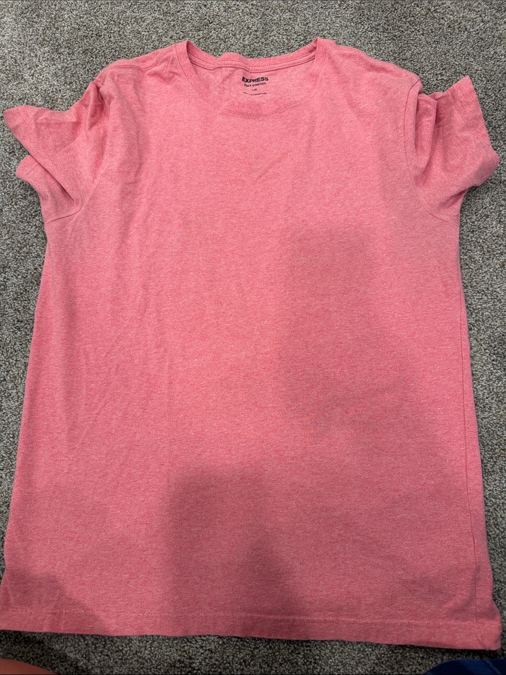 Express Men's Heather Pink Short Sleeve Tee